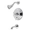 Kingston Brass SingleHandle Tub and Shower Faucet, Polished Chrome KB36310EX - alternate 1
